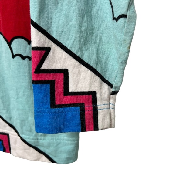 VTG 1987 Peter Max Neo Max New Atlantis / Playing Clouds Long Sleeve Shirt Small - Picture 11 of 16